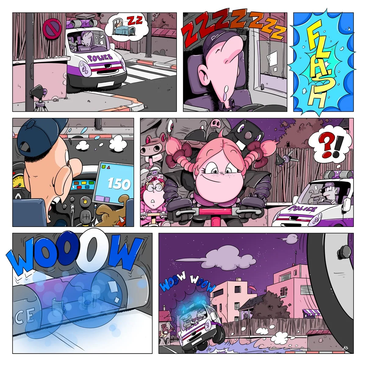 Thérébentine et sa copine Idrogène grille la politesse à la marée chaussée