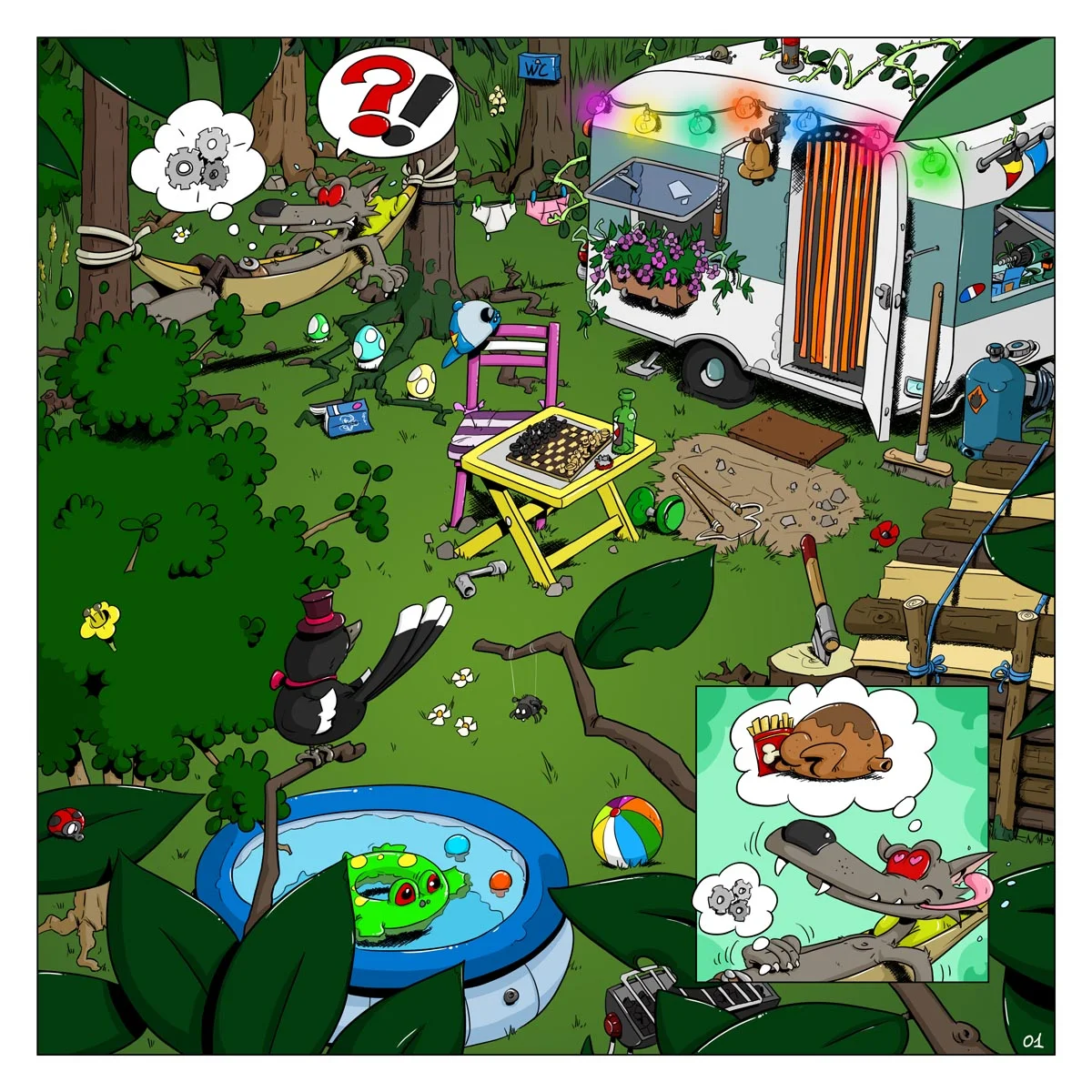 Le camping, ça creuse...