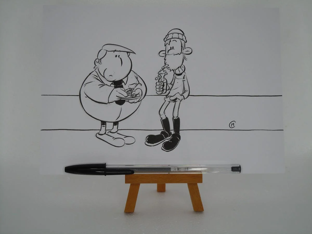 Dessin ayant servi pour illustrer un article du site web www.marcelchampion.com