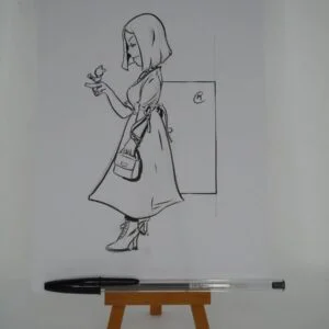 Dessin ayant servi pour le compte Instagram de Circé.