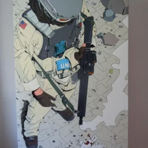 Vue globale de la toile.
