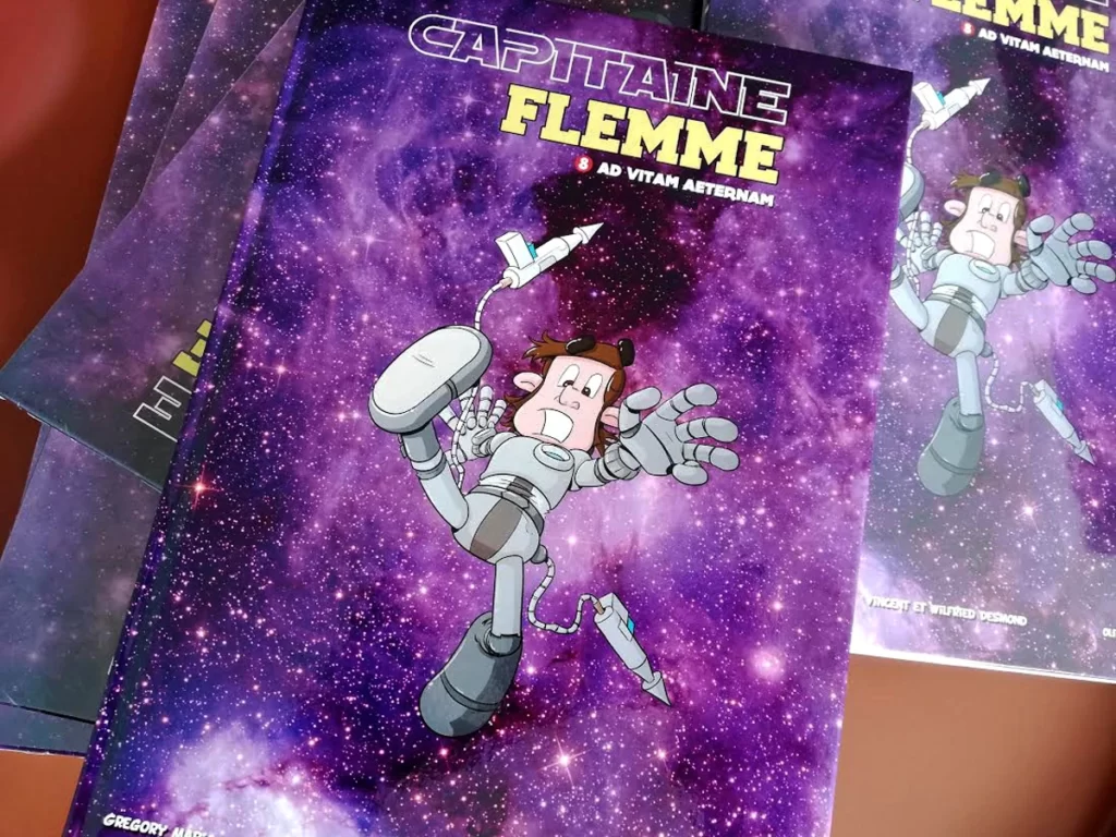 Stock de bds du tome 8 de capitaine flemme.