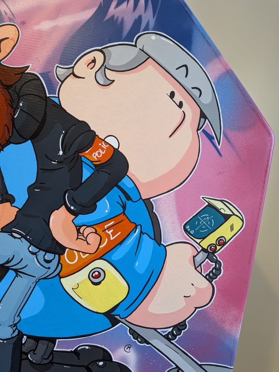 Les personnages peints au pinceau ressemblent trait pour trait à ceux de la BD éponyme.